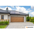 Ciepła brama garażowa Krishome 5000x2250 Antracyt Złoty Dąb Orzech Winchester 60mm