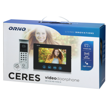 Videodomofon Z SZYFRATOREM / ORNO OR-VID-ME-1056/B / CERES