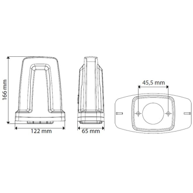 Lampa BFT Radius LED AC A R1 230V z anteną (19712)